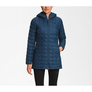 The North Face 'Thermoball' Blue Nylon Eco Insulated Parka Jacket Size L